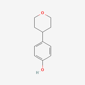 molecular formula C11H14O2 B3054824 4-(氧杂环-4-基)苯酚 CAS No. 62071-41-4