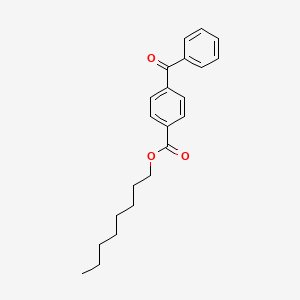 molecular formula C22H26O3 B3054826 Benzoic acid, 4-benzoyl-, octyl ester CAS No. 62086-78-6