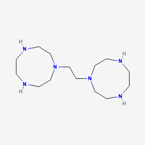 molecular formula C14H32N6 B3054853 1,1'-(Ethane-1,2-diyl)bis(1,4,7-triazonane) CAS No. 62173-01-7