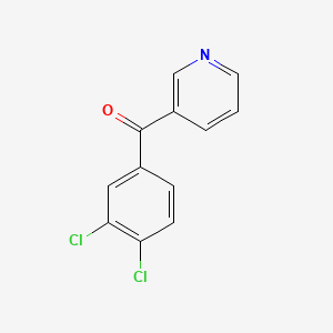 molecular formula C12H7Cl2NO B3054872 (3,4-Dichlorophenyl)(pyridin-3-yl)methanone CAS No. 62247-03-4