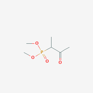 molecular formula C6H13O4P B3054884 Phosphonic acid, (1-methyl-2-oxopropyl)-, dimethyl ester CAS No. 62269-22-1