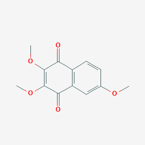 molecular formula C13H12O5 B3054901 2,3,6-Trimethoxynaphthalene-1,4-dione CAS No. 62345-17-9
