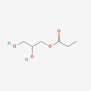 molecular formula C6H12O5 B3054909 2,3-Dihydroxypropyl propionate CAS No. 624-47-5