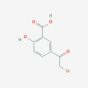 molecular formula C9H7BrO4 B3054912 5-(Bromoacetyl)-2-hydroxybenzoic acid CAS No. 62423-71-6