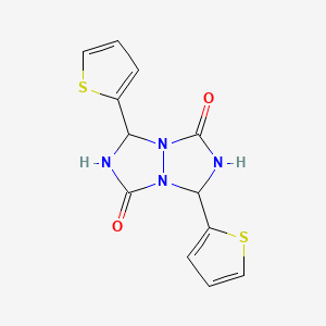 3,7-DI(2-Thienyl)tetrahydro-1H,5H-(1,2,4)triazolo[1,2-A](1,2,4)triazole-1,5-dione
