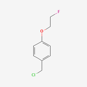 molecular formula C9H10ClFO B3054919 1-(Chloromethyl)-4-(2-fluoroethoxy)benzene CAS No. 62466-44-8