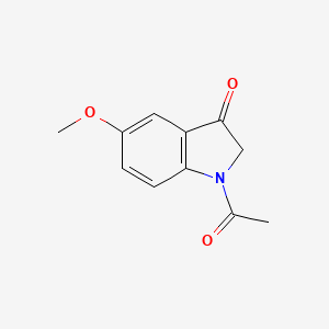 molecular formula C11H11NO3 B3054923 1-Acetyl-5-methoxyindolin-3-one CAS No. 62486-04-8