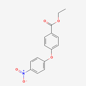 molecular formula C15H13NO5 B3054932 Ethyl 4-(4-nitrophenoxy)benzoate CAS No. 62507-46-4