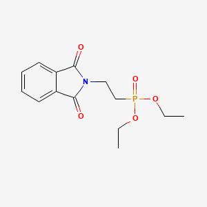 molecular formula C14H18NO5P B3054935 Diethyl [2-(1,3-Dioxo-2-isoindolinyl)ethyl]phosphonate CAS No. 62514-90-3