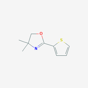 molecular formula C9H11NOS B3054937 4,5-Dihydro-4,4-dimethyl-2-(2-thienyl)-oxazole CAS No. 62521-42-0