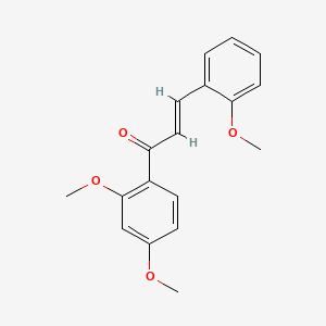 molecular formula C18H18O4 B3054942 (2E)-1-(2,4-dimethoxyphenyl)-3-(2-methoxyphenyl)prop-2-en-1-one CAS No. 62536-70-3