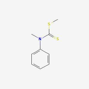 molecular formula C9H11NS2 B3054964 Carbamodithioic acid, methylphenyl-, methyl ester CAS No. 62603-94-5