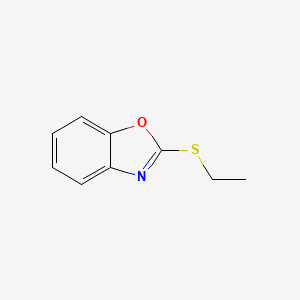 molecular formula C9H9NOS B3054981 Benzoxazole, 2-(ethylthio)- CAS No. 62652-30-6