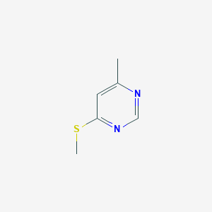 molecular formula C6H8N2S B3054987 Pyrimidine, 4-methyl-6-(methylthio)- CAS No. 62671-89-0