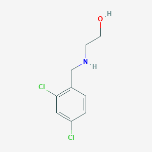 molecular formula C9H11Cl2NO B3054992 Ethanol, 2-[[(2,4-dichlorophenyl)methyl]amino]- CAS No. 6269-87-0