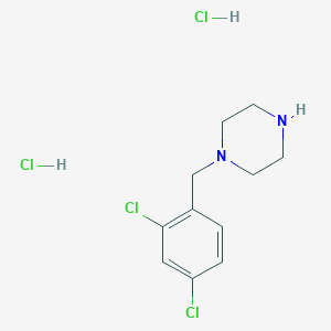 molecular formula C11H15Cl3N2 B3054998 1-(2,4-Dichlorobenzyl)piperazine dihydrochloride CAS No. 6270-11-7