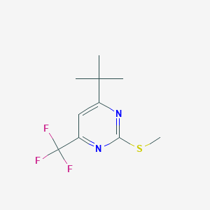 Pyrimidine, 4-(1,1-dimethylethyl)-2-(methylthio)-6-(trifluoromethyl)-
