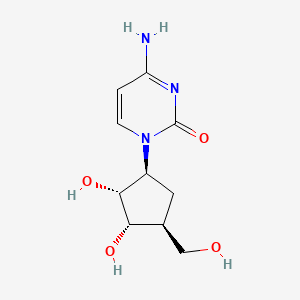 4-amino-1-[(1S,2R,3S,4S)-2,3-dihydroxy-4-(hydroxymethyl)cyclopentyl]pyrimidin-2-one