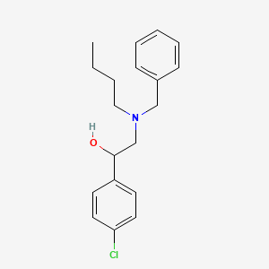2-[Benzyl(butyl)amino]-1-(4-chlorophenyl)ethanol