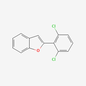 molecular formula C14H8Cl2O B3055059 2-(2,6-Dichlorophenyl)-1-benzofuran CAS No. 62924-12-3