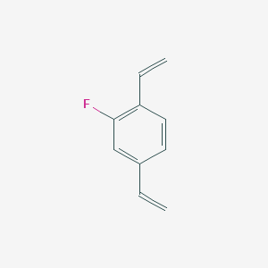 molecular formula C10H9F B3055065 1,4-Diethenyl-2-fluorobenzene CAS No. 62937-75-1