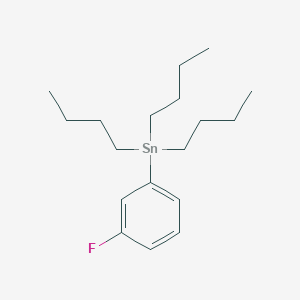 molecular formula C18H31FSn B3055066 Tributyl(3-fluorophenyl)stannane CAS No. 62942-25-0