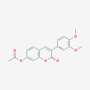 3-(3,4-Dimethoxyphenyl)-2-oxo-2h-chromen-7-yl acetate