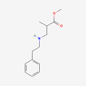 Methyl 2-methyl-3-[(2-phenylethyl)amino]propanoate