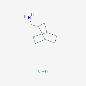 molecular formula C9H18ClN B3055100 {Bicyclo[2.2.2]octan-2-yl}methanamine hydrochloride CAS No. 6303-64-6