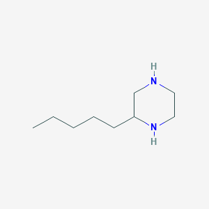 molecular formula C9H20N2 B3055101 2-Pentylpiperazine CAS No. 6303-79-3