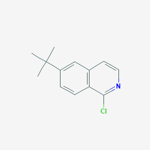 molecular formula C13H14ClN B3055104 Isoquinoline, 1-chloro-6-(1,1-dimethylethyl)- CAS No. 630422-60-5