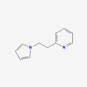 molecular formula C11H12N2 B3055126 2-(2-Pyrrol-1-yl-ethyl)pyridine CAS No. 6311-84-8