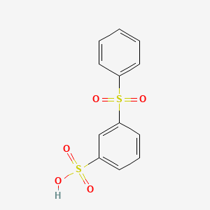 molecular formula C12H10O5S2 B3055127 3-Phenylsulphonylbenzenesulphonic acid CAS No. 63113-57-5