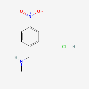 molecular formula C8H10ClN2O2- B3055135 N-methyl-1-(4-nitrophenyl)methanamine hydrochloride CAS No. 6315-57-7