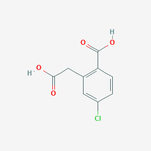 molecular formula C9H7ClO4 B3055140 2-(Carboxymethyl)-4-chlorobenzoic acid CAS No. 63177-08-2