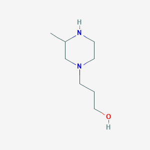 molecular formula C8H18N2O B3055145 3-(3-Methylpiperazin-1-yl)propan-1-ol CAS No. 6320-20-3