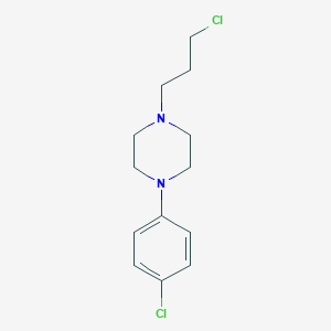 molecular formula C13H18Cl2N2 B3055158 1-(4-Chlorophenyl)-4-(3-chloropropyl)piperazine CAS No. 6323-14-4