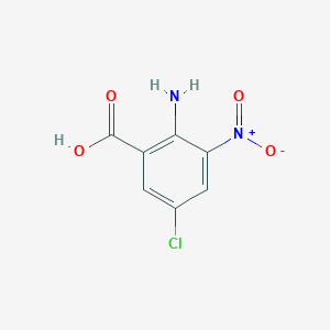 molecular formula C7H5ClN2O4 B3055161 2-Amino-5-chloro-3-nitrobenzoic acid CAS No. 6324-51-2