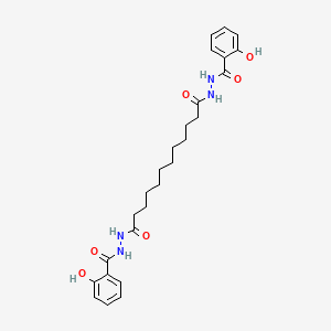 Dodecanedioic acid, bis[2-(2-hydroxybenzoyl)hydrazide]