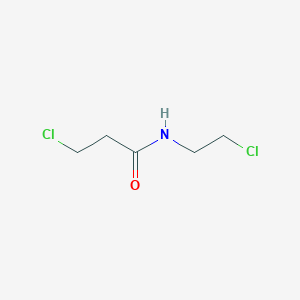 molecular formula C5H9Cl2NO B3055170 3-chloro-N-(2-chloroethyl)propanamide CAS No. 63274-24-8