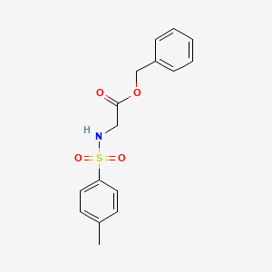 molecular formula C16H17NO4S B3055208 Benzyl 2-{[(4-methylphenyl)sulfonyl]amino}acetate CAS No. 63366-76-7