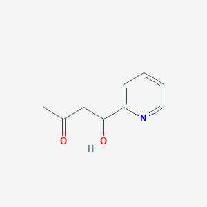 molecular formula C9H11NO2 B3055209 4-羟基-4-(吡啶-2-基)丁烷-2-酮 CAS No. 6337-41-3