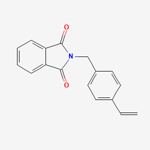 molecular formula C17H13NO2 B3055219 2-[(4-乙烯基苯基)甲基]-1H-异吲哚-1,3(2H)-二酮 CAS No. 63413-74-1
