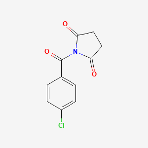 molecular formula C11H8ClNO3 B3055226 1-(4-Chlorobenzoyl)pyrrolidine-2,5-dione CAS No. 6343-28-8