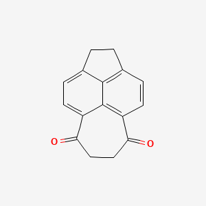 molecular formula C16H12O2 B3055229 1,2,6,7-Tetrahydrocyclohepta[fg]acenaphthylene-5,8-dione CAS No. 6345-20-6