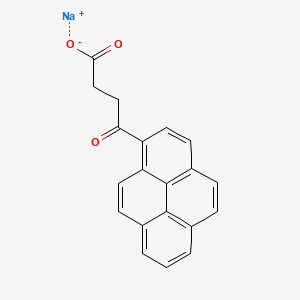 molecular formula C20H13NaO3 B3055233 1-芘丁酸，γ-氧代-，钠盐 CAS No. 63450-99-7