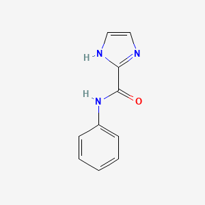 molecular formula C10H9N3O B3055263 N-phenyl-1H-imidazole-2-carboxamide CAS No. 63678-16-0