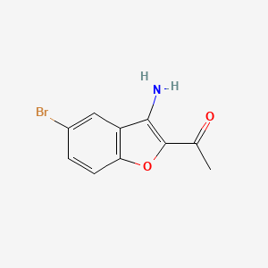 B3055267 1-(3-Amino-5-bromobenzofuran-2-yl)ethanone CAS No. 636992-53-5