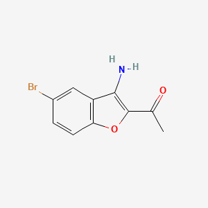 1-(3-Amino-5-bromobenzofuran-2-yl)ethanone