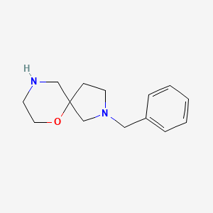 molecular formula C14H20N2O B3055270 2-Benzyl-6-oxa-2,9-diazaspiro[4.5]decane CAS No. 637038-99-4